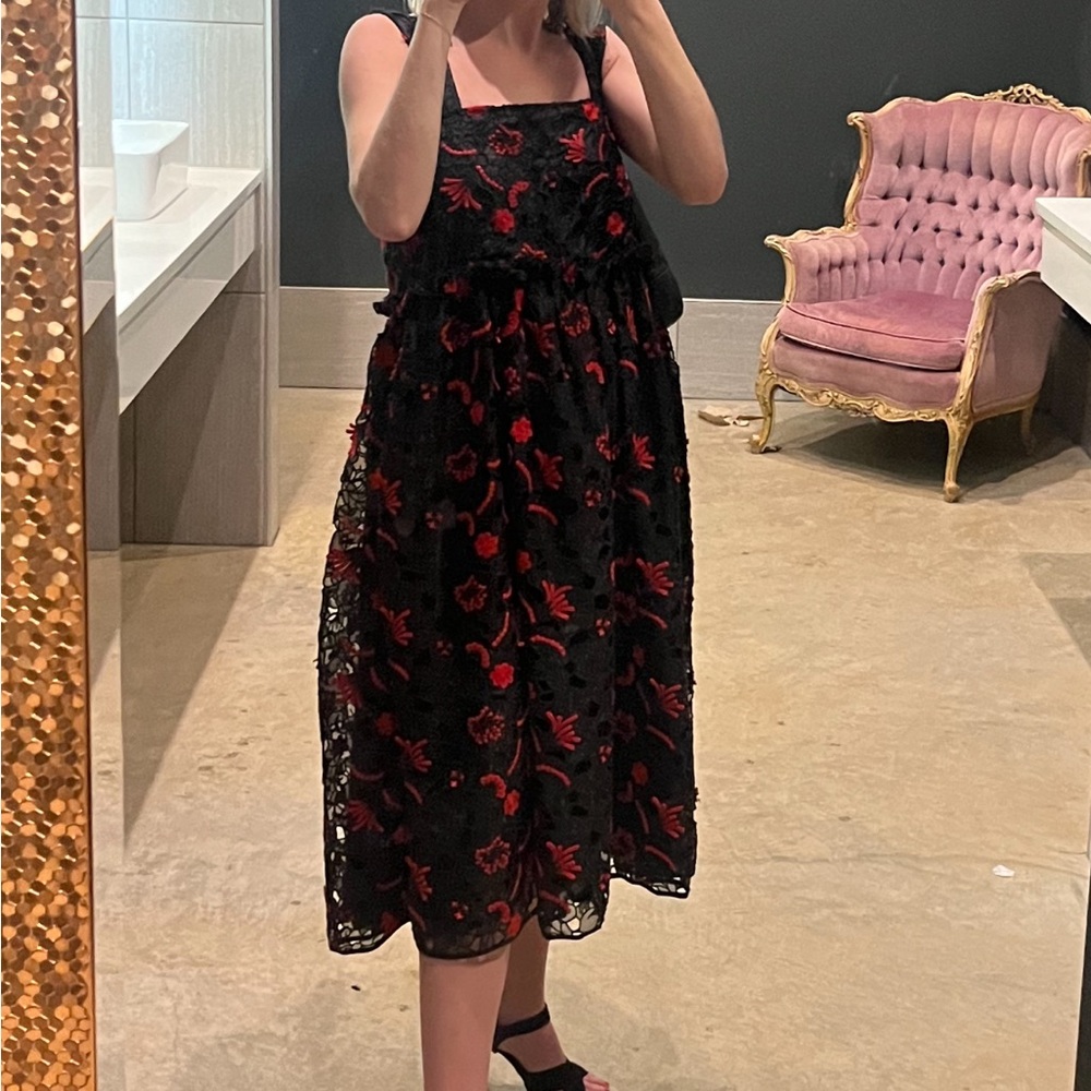 Shrimps black and red lace dress - Picture 2 of 6